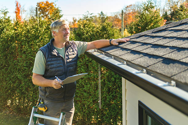 Professional Roof Inspection technician working in Guild, NH